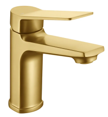Смеситель для умывальника MIXXUS WILSON 001 BRUSHED GOLD (Цвет матовoe золотo) (MI7128)