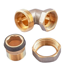 Сгон американка угловой (латунь) Waterpro WP702-20 - 3/4