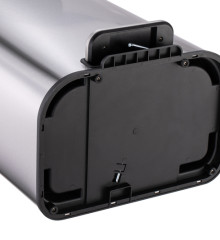 Відро для сміття з плавним закриттям прямокутне MIXXUS CUBIC-TC0112 SS COLOR 12л (колір нержавійка) (MI7089)