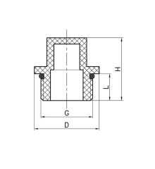 Заглушка Koer K0278.PRO - 3/4 PPR НР (KP2922)