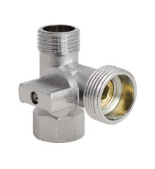 Кран трехходовой 1/2Mx3/4Mx1/2F Koer KR.515 (KR0103)