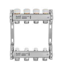 Коллектор с термостатическими и запорными клапанами Roho R805-04M - 1